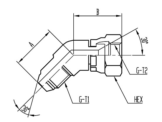 FT22 45°Union Elbow