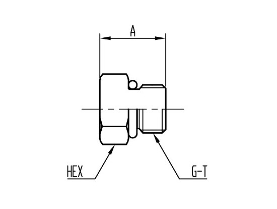 CT26 O-ring boss Plug コード：CT26 相当品コード：1126,ORPPG