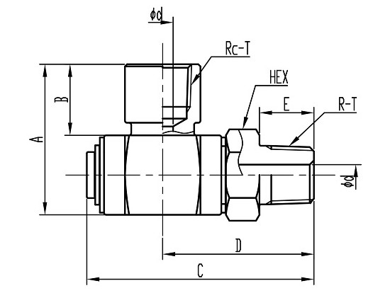 JL**DC Swivel Joint コード：JL**DC