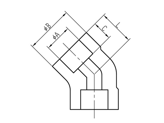 WE72 45°Elbow