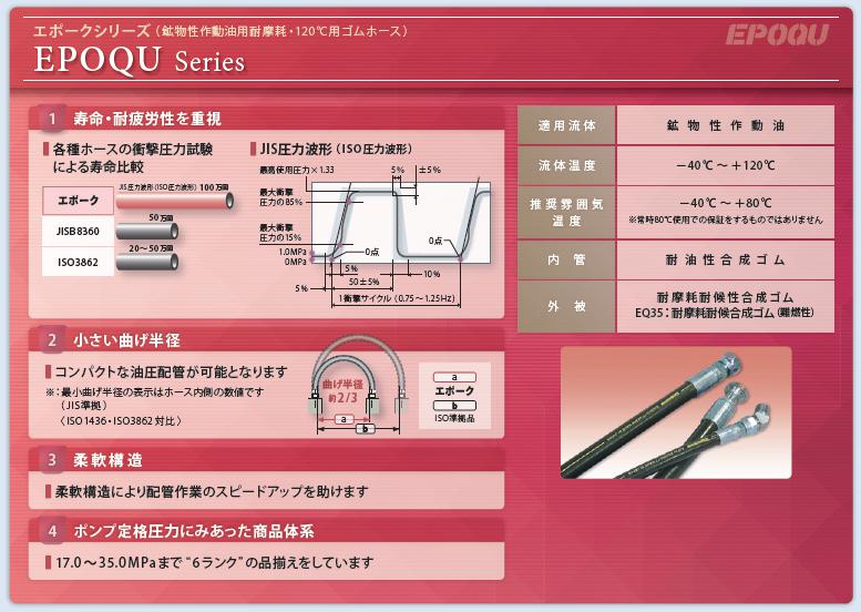 エポーク(EPOQU) 耐摩耗・120℃用　油圧ホース