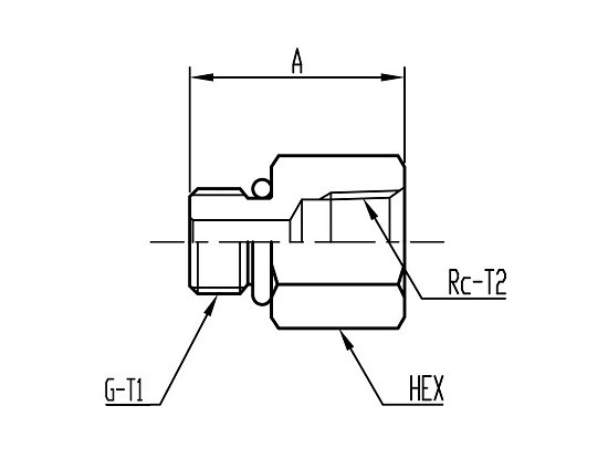 FT68(異径) O-ring boss Connector