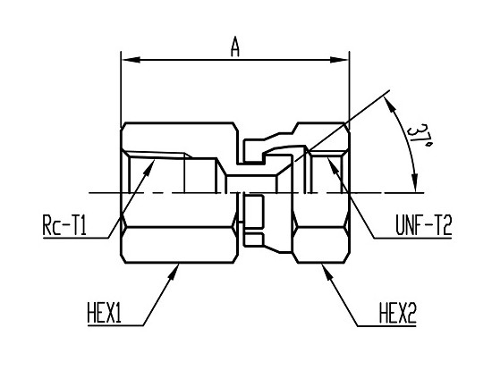 FT18UNF Swivel Connector