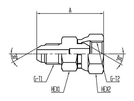 CH05(異径) Conversion Connector コード：CH05-2 相当品コード：US0613,1305