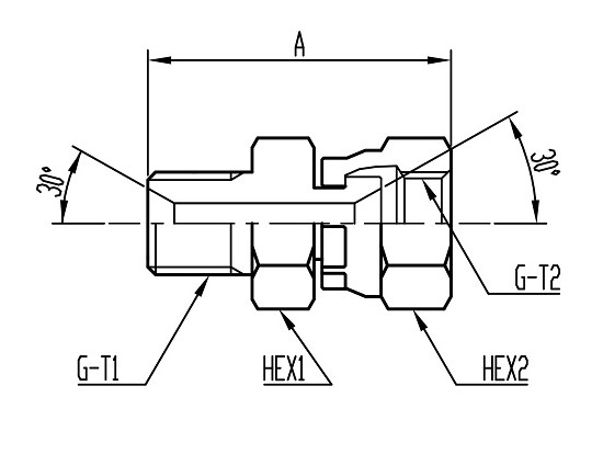 CH14(異径) Conversion Connector コード：CH14-1 相当品コード：US1609,0904