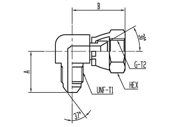 FT21UG 90°Union Elbow