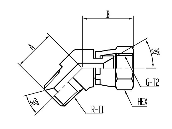 FT63U 45°Union Elbow