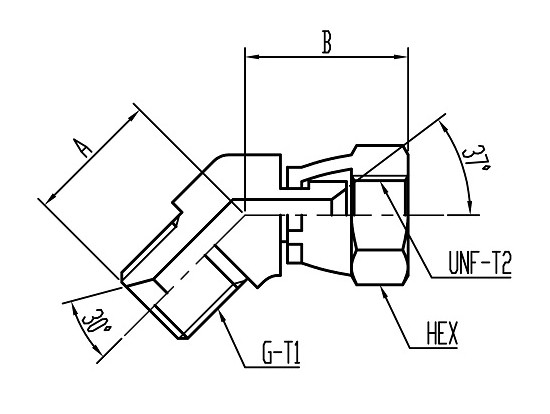 CH50GU 45°Conversion Elbow