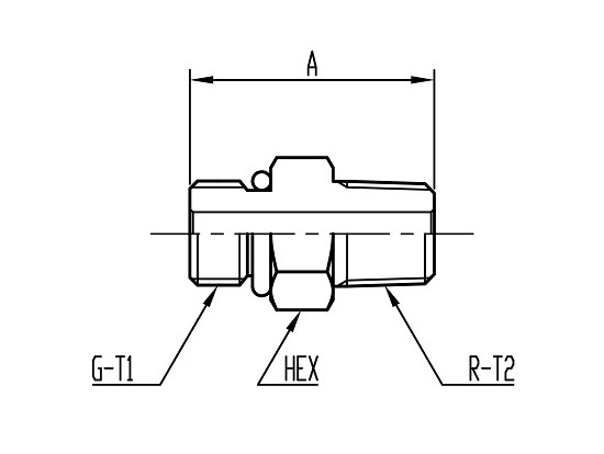 CT04 O-ring boss Connector コード：CT04 相当品コード：1104,SSORG