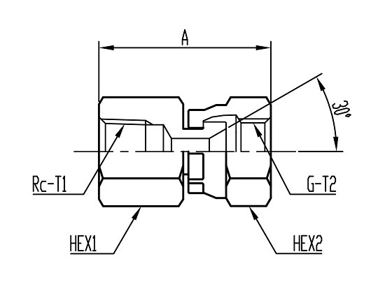 FTS18(同径) SUS Swivel Connector コード：FTS18 相当品コード：SUS-SR18