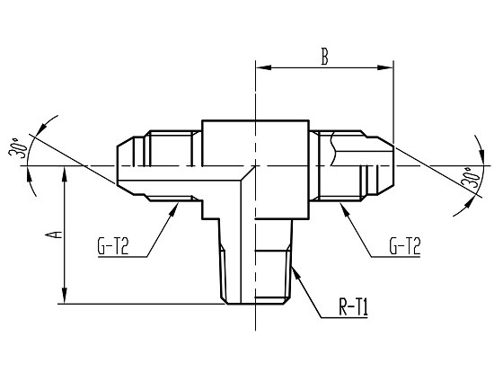 SP54(同径) Tee コード：SP54 相当品コード：9054,T-G2-G2-R