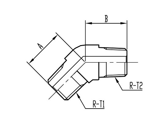 RC97(同径) 45°Elbow