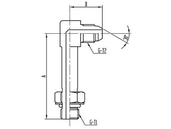 FT86L(異径) 90°O-ring boss Adjustable Long Elbow コード：FT86L-2 相当品コード：1086-□A,SWO3L