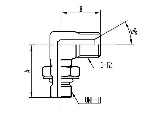 FT69 90°O-ring boss Adjustable Elbow コード：FT69 相当品コード：1069,SWO4GU