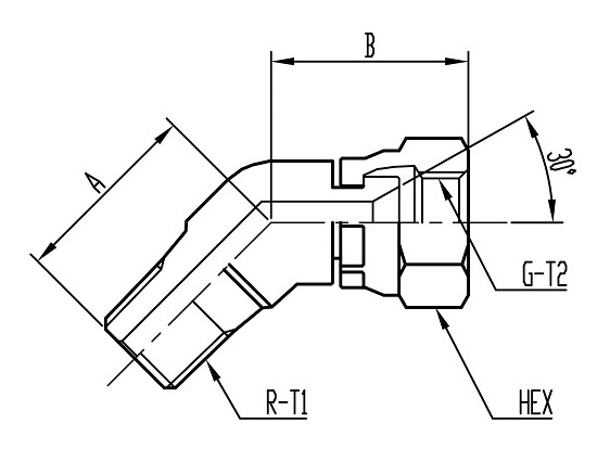 FT63 45°Union Elbow