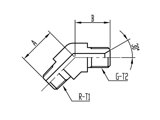 FTS36(同径) SUS 45°Elbow