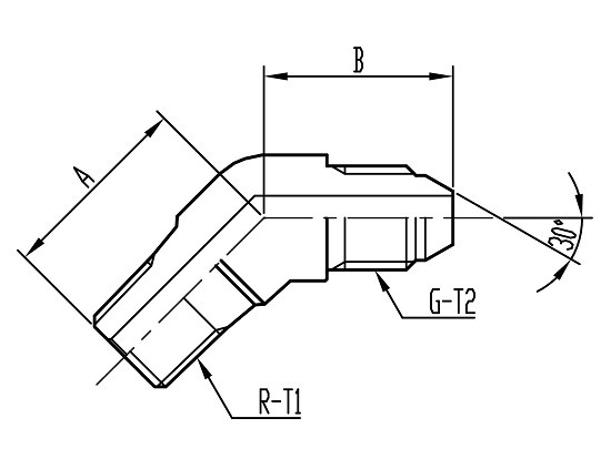 FTS35(同径) SUS 45°Elbow