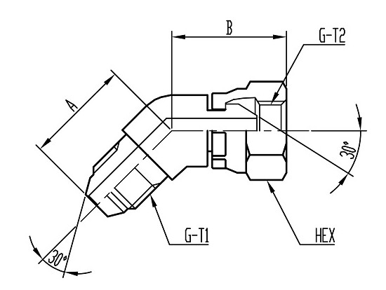 CH59 45°Conversion Elbow