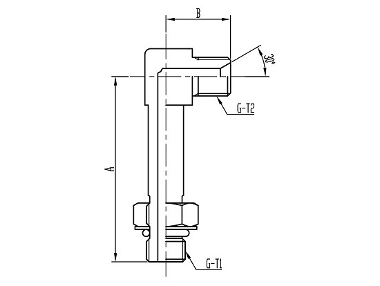 FT71L(同径) 90°O-ring boss Adjustable Long Elbow コード：FT71L 相当品コード：1071-□A,SWO4L